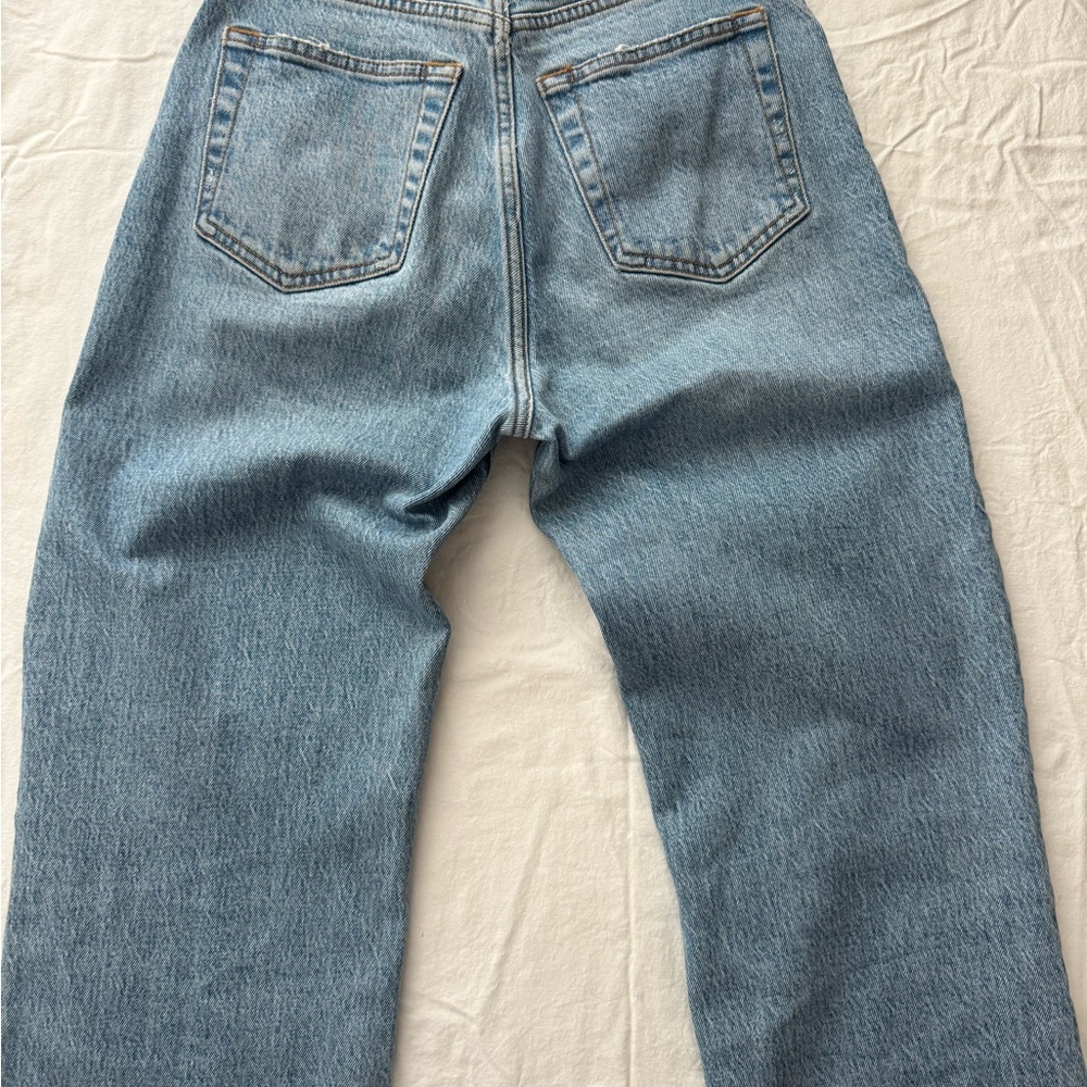 Abercrombie & Fitch Light Blue Straight Leg Jeans - Picture 2 of 4